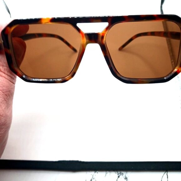 Avator Retro Style Sunglasses Brown Color Frame UV400 New Unisex - Picture 7 of 7